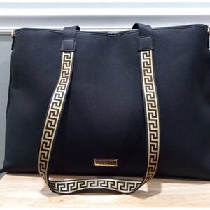 Versace Black and Gold Tote Bag